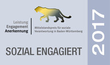 Mittelstandspreis 2017 für soziales Engagement Auszeichnung