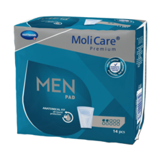 Hartmann MoliCare Premium Men Pad 2 Tropfen Beutel 14 Stueck