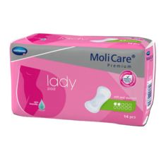 Hartmann MolICare Lady Pad 2 Tropfen Beutel 14 Stück Fraueneinlage