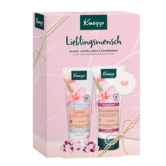 Geschenkverpackung Kneipp® Lieblingsmensch mit sensitiv, leichter Lotion und Duschbalsam