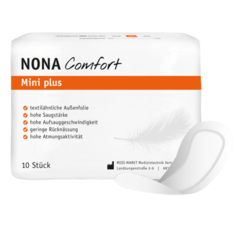 Beutel Nona Comfort Mini Plus Inkontinenzeinlagen mit 10 Stueck Inhalt