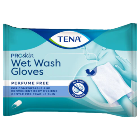 Waschhandschuh TENA Wet Wash Glove parfumfrei 8 Stueck